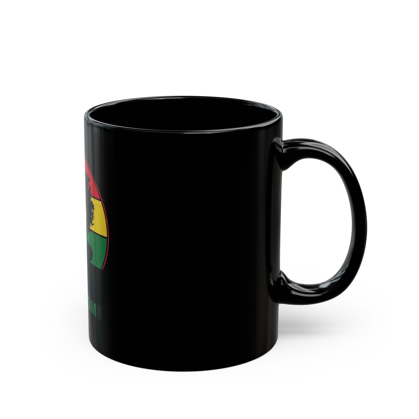 Reggae Music Rasta Jamaica Black Mug (11oz, 15oz) - Image 2