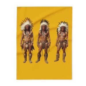 Red Indian Arctic Fleece Blanket