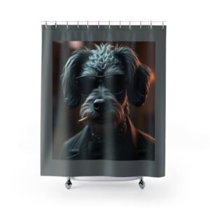Pet Dog Lover Funny Shower Curtain | Cozy Pet Decor, Dog Lover Gift, Rustic Bathroom Accessory, Home Decoration