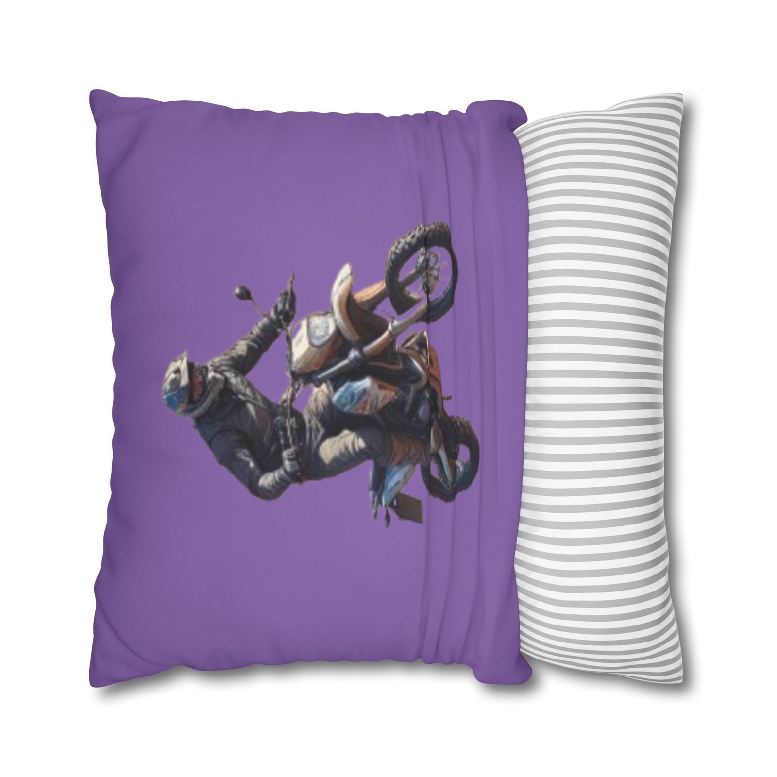 Scrambling Bikes Square Poly Canvas Pillowcase - Image 18