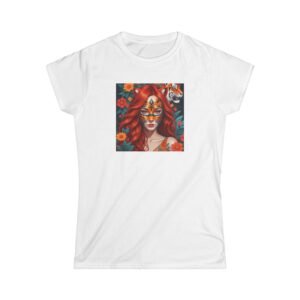 Tiger Lady Art Design Tattoo Soft  style Tshirt