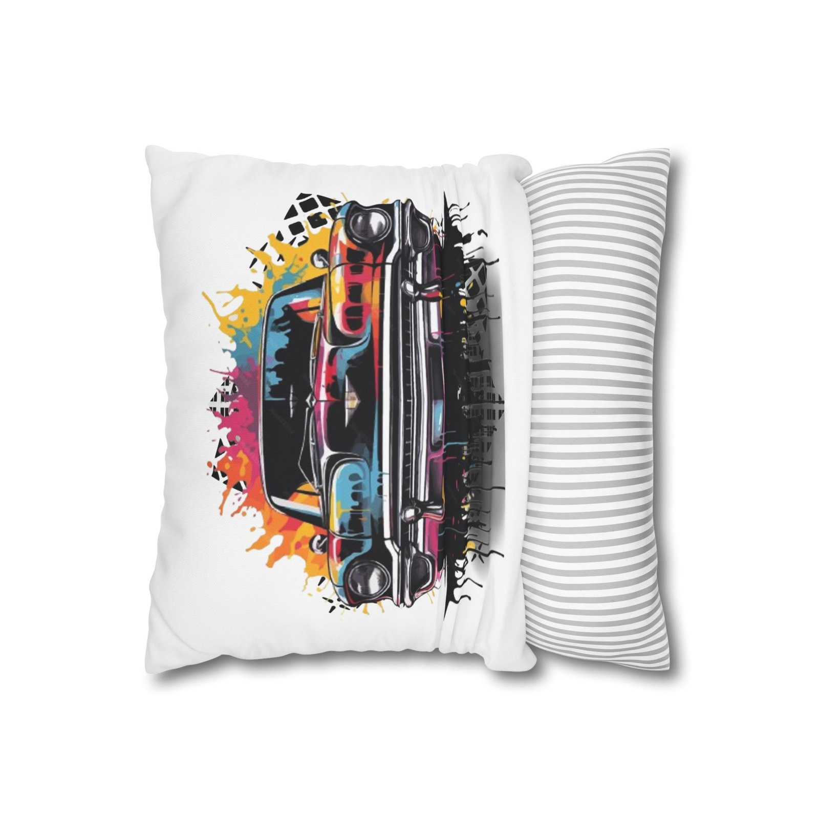 Gangster Square Poly Canvas Pillowcase - Image 2