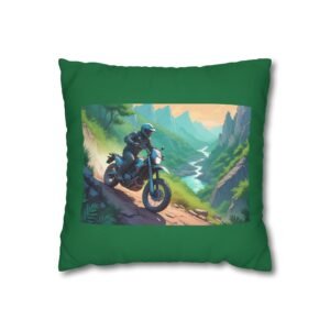 Scrambling Bikes Square Poly Canvas Pillowcase