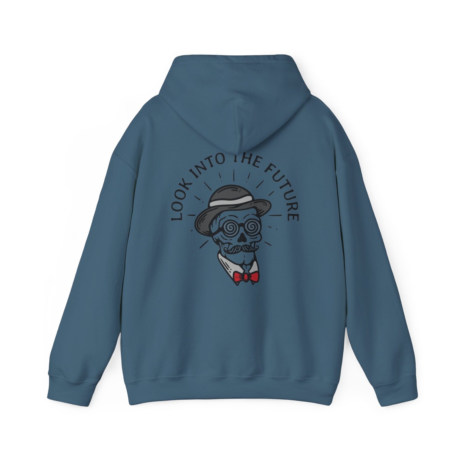 Gangster Skull Tattoo Hooded Sweatshirt. Unisex Heavy Blend™ Hooded Sweatshirt - Image 50