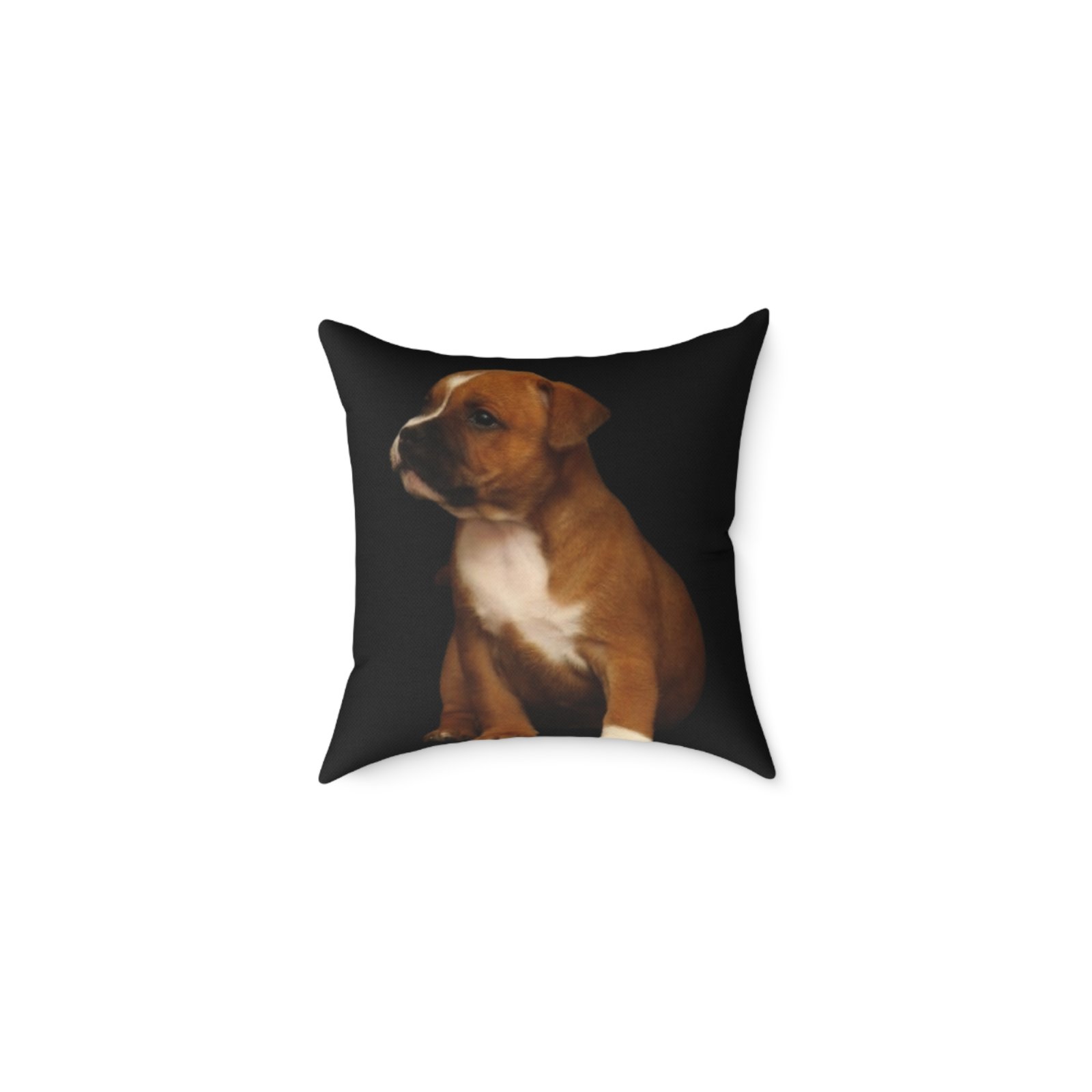 Staffordshire Bull Terrier Square Poly Canvas Pillow 08