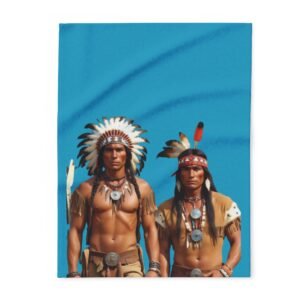 Red Indian Arctic Fleece Blanket