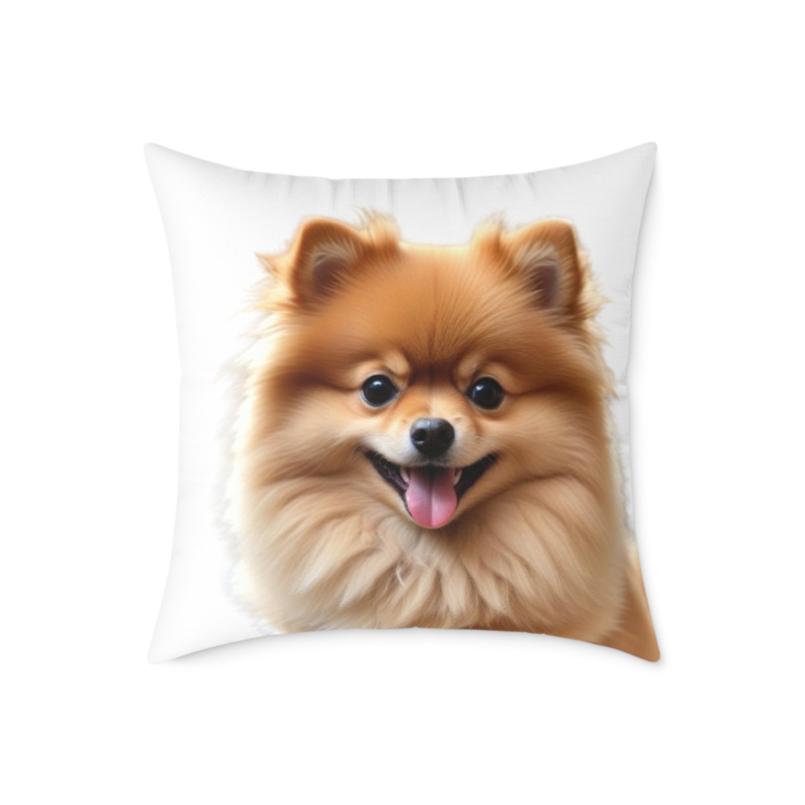 Pomeranian Dog Square Poly Canvas Pillow - Image 13