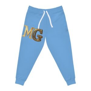 Athletic Joggers with MG Design, Comfortable Jogging Pants, Sportswear Gift, Activewear, Fitness Apparel, Red Joggers