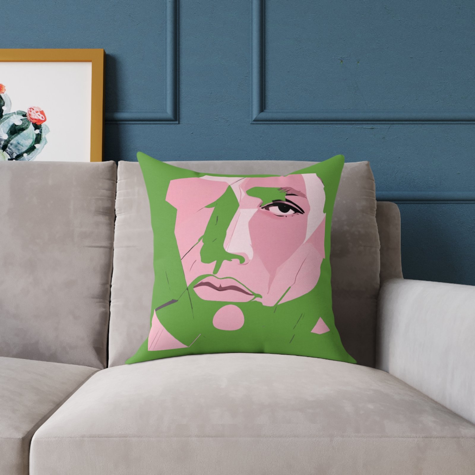 Abstract Square Poly Canvas Pillow - Image 7