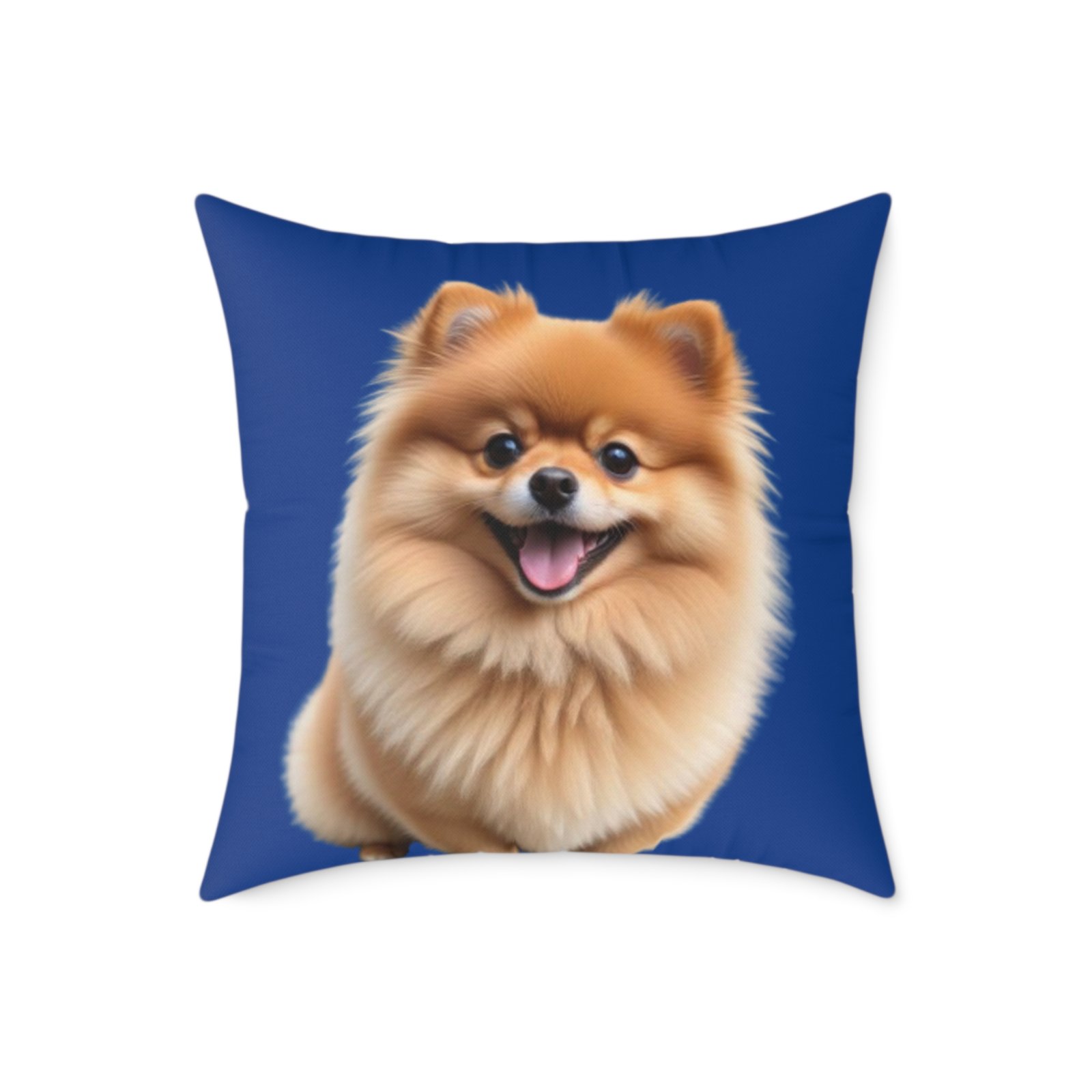 Pomeranian Dog Square Poly Canvas Pillow - Image 13