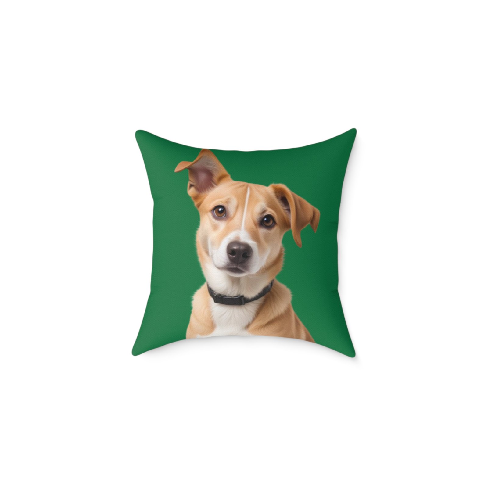 Jack Russell Square Poly Canvas Pillow - Image 5