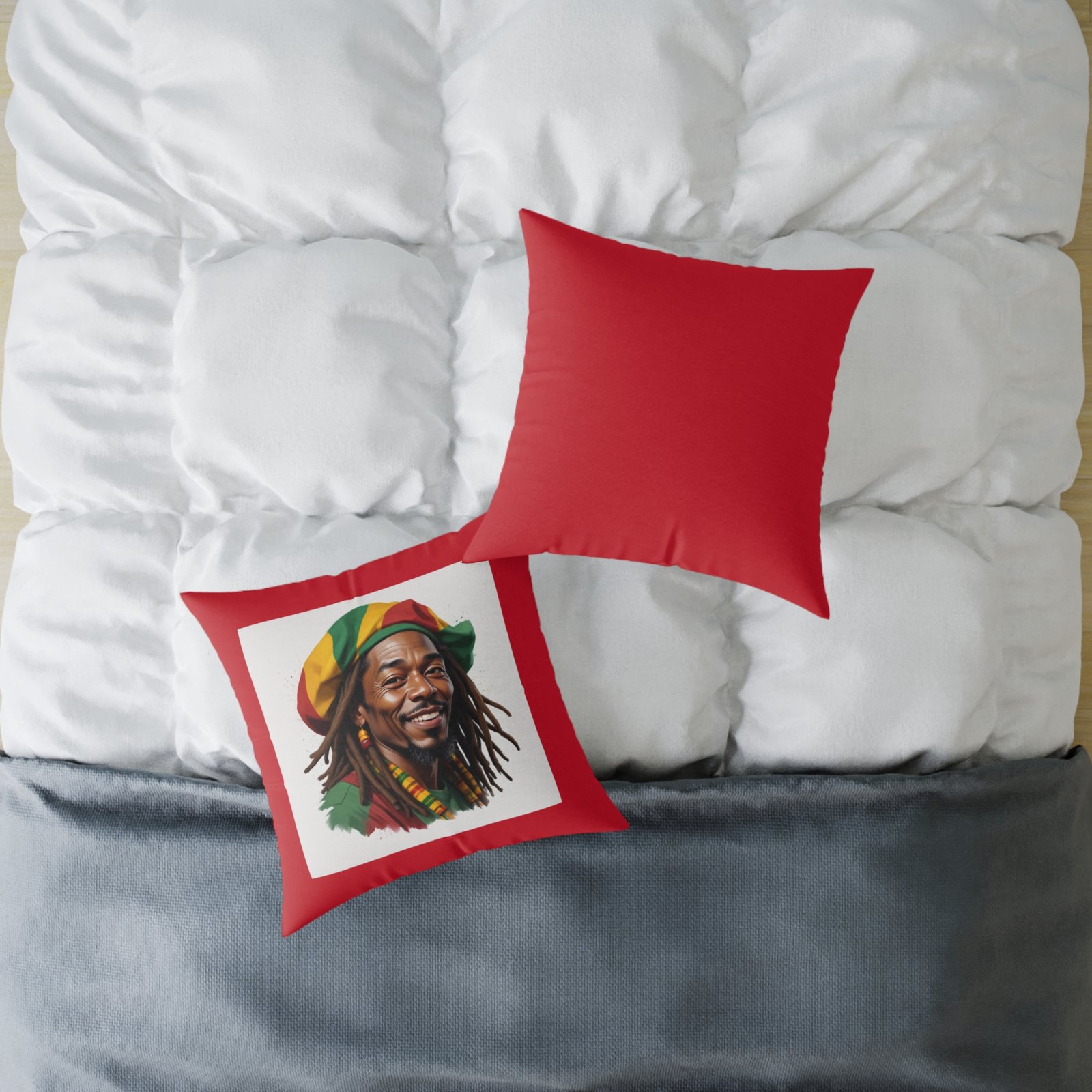 Simply Reggae Square Poly Canvas Pillow - Image 12
