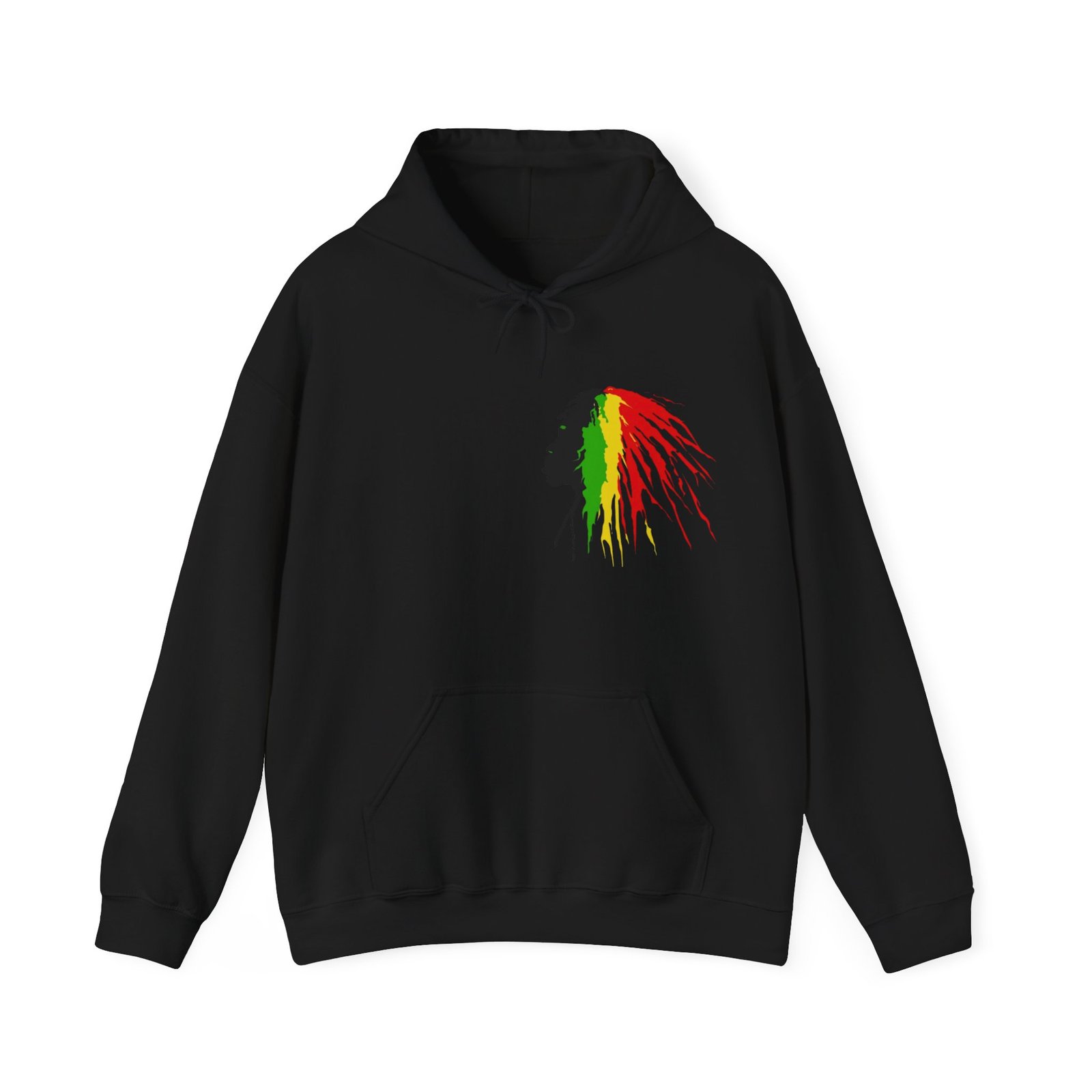 Quote Rasta Reggae Jamaica Hoodie Unisex Heavy Blend™ Hooded Sweatshirt 08 - Image 9