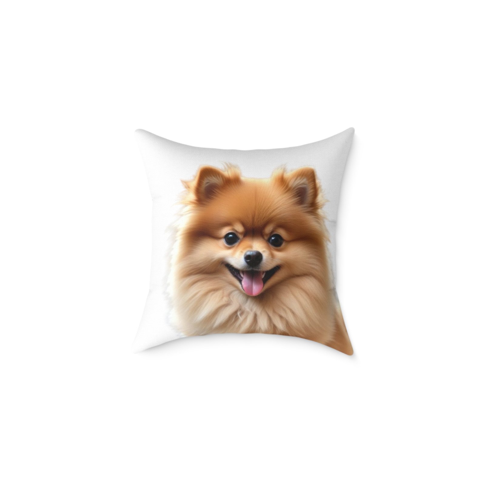 Pomeranian Dog Square Poly Canvas Pillow - Image 5