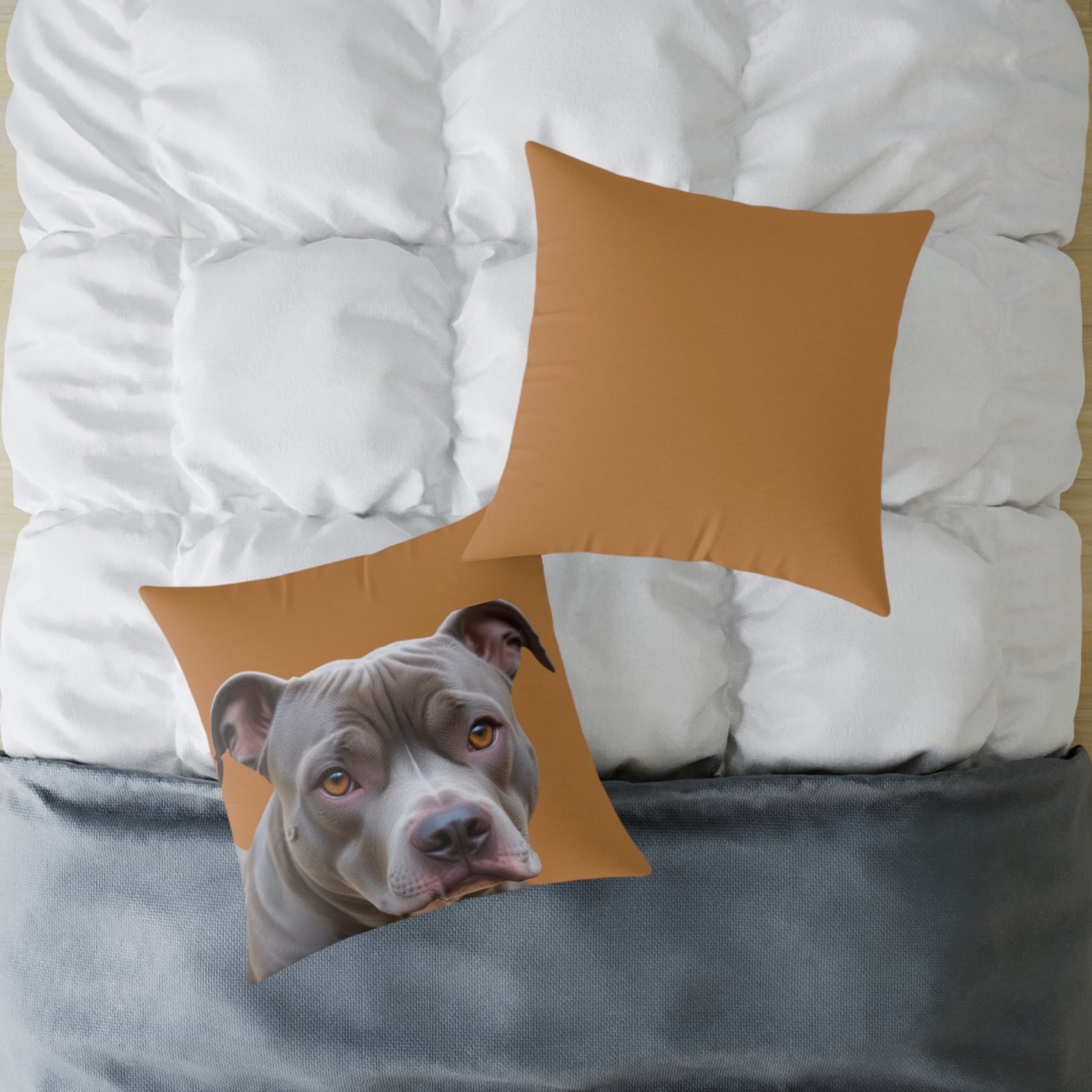 Staffordshire Bull Terrier Square Poly Canvas Pillow - Image 16