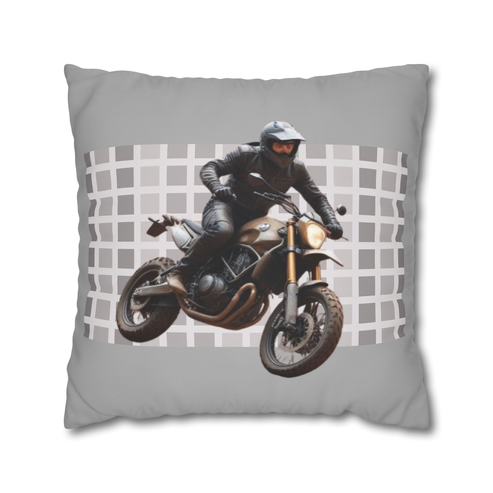 Scrambling Bikes Square Poly Canvas Pillowcase - Image 13