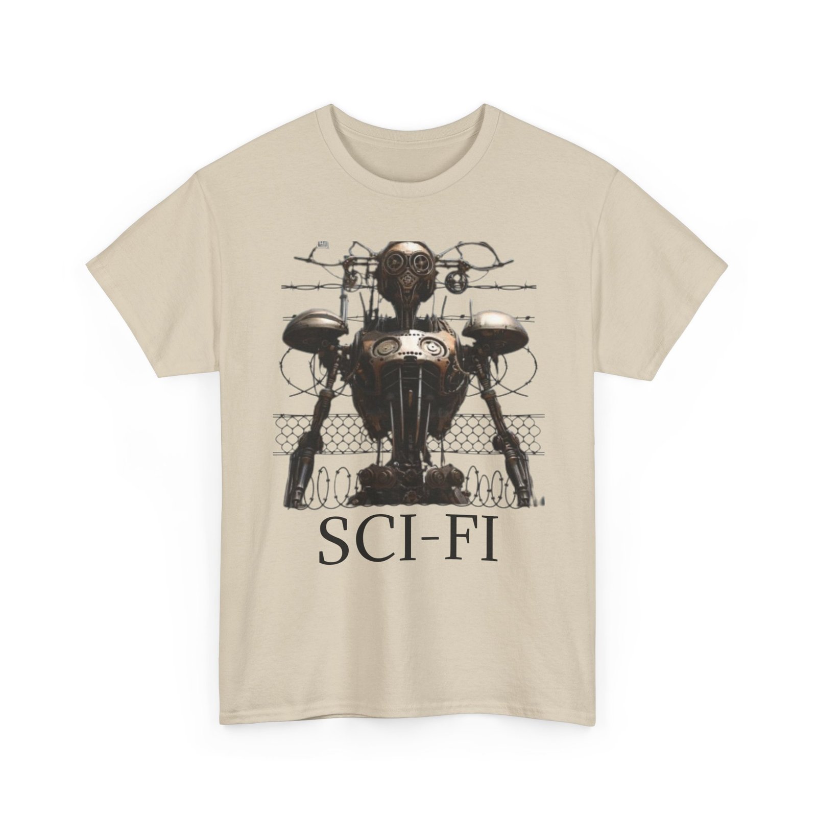 Sci-Fi Robot Futuristic Tee, Unisex Cotton T-Shirt, Geeky Clothing, Perfect Gift for Sci-Fi Lovers, Casual Wear, Unique Graphic Tee - Image 11