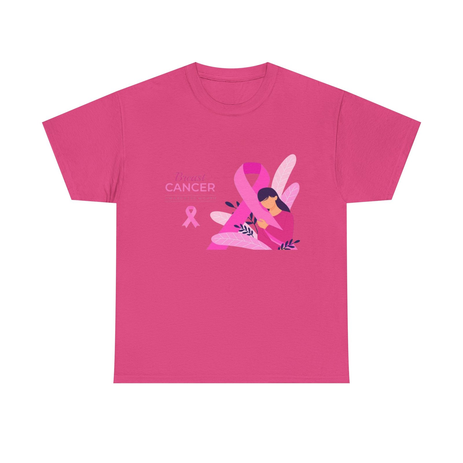 Breast Cancer Awareness Unisex Heavy Cotton Tee - Image 69