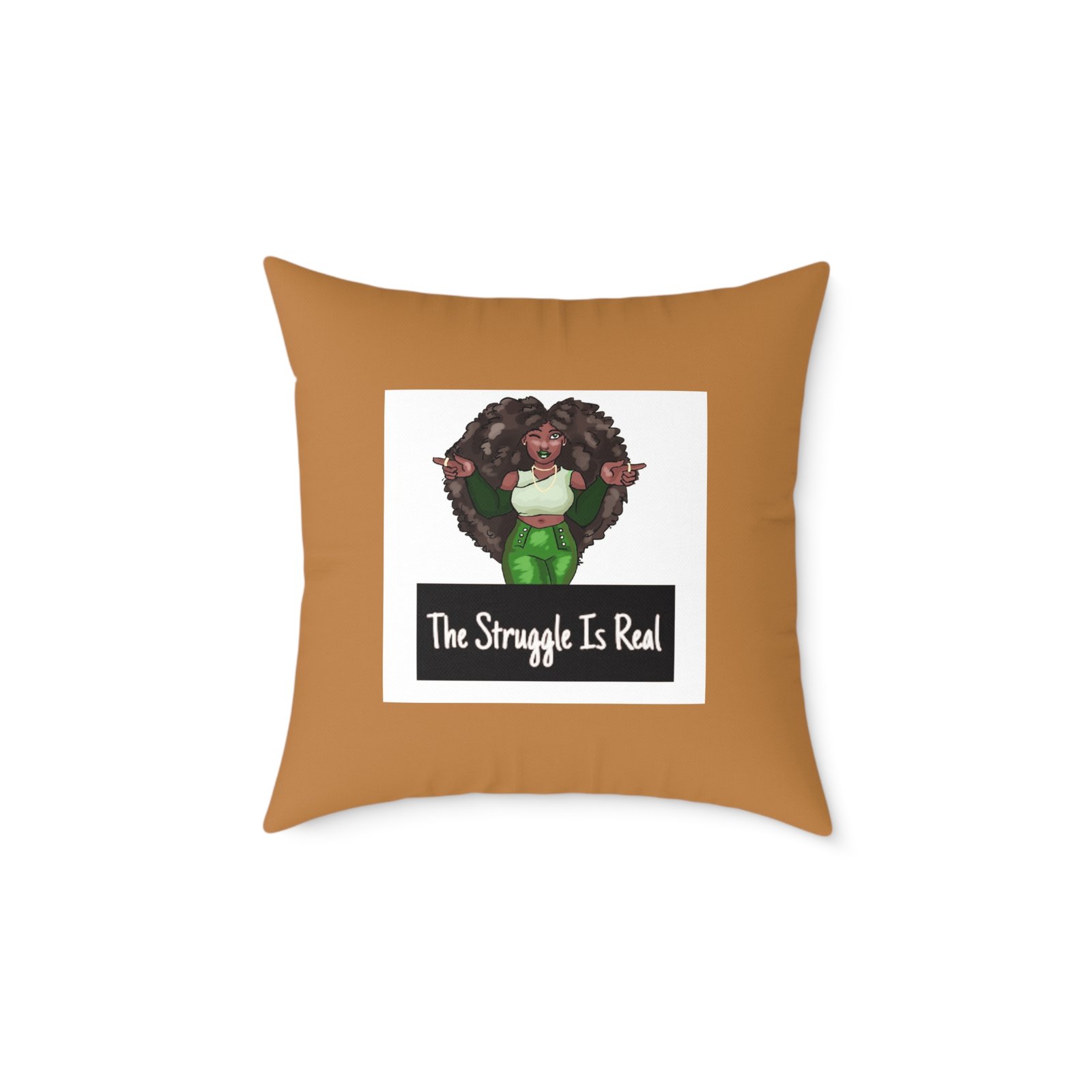 Funny Quote Keeping It Real Poly Canvas Pillow Cushion 08 - Image 9
