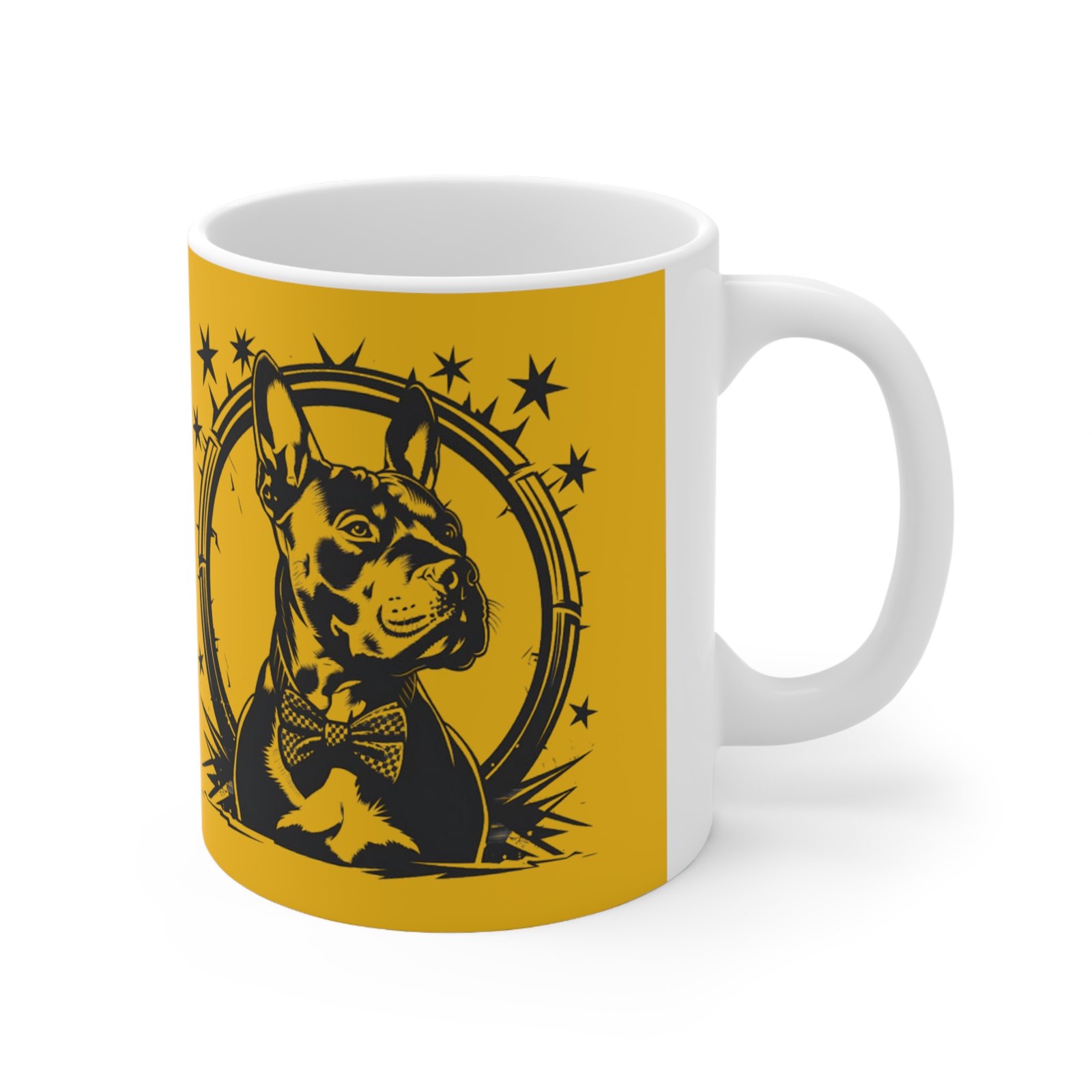 Bull Terrier Ceramic Coffee Cups, 11oz, 15oz - Image 3