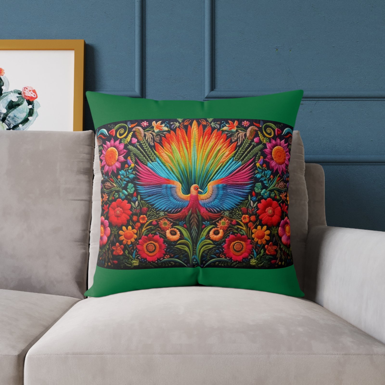 Mexico Square Poly Canvas Pillow - Image 15