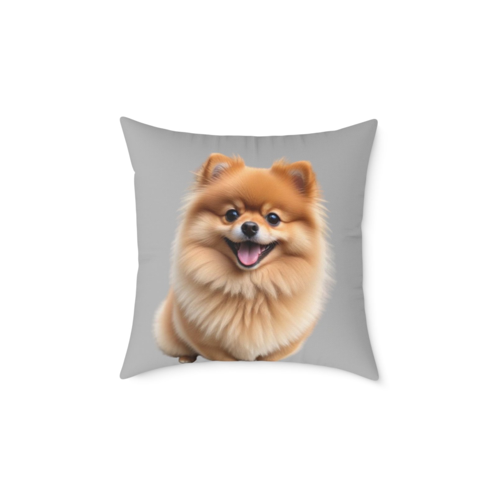 Pomeranian Dog Square Poly Canvas Pillow - Image 9