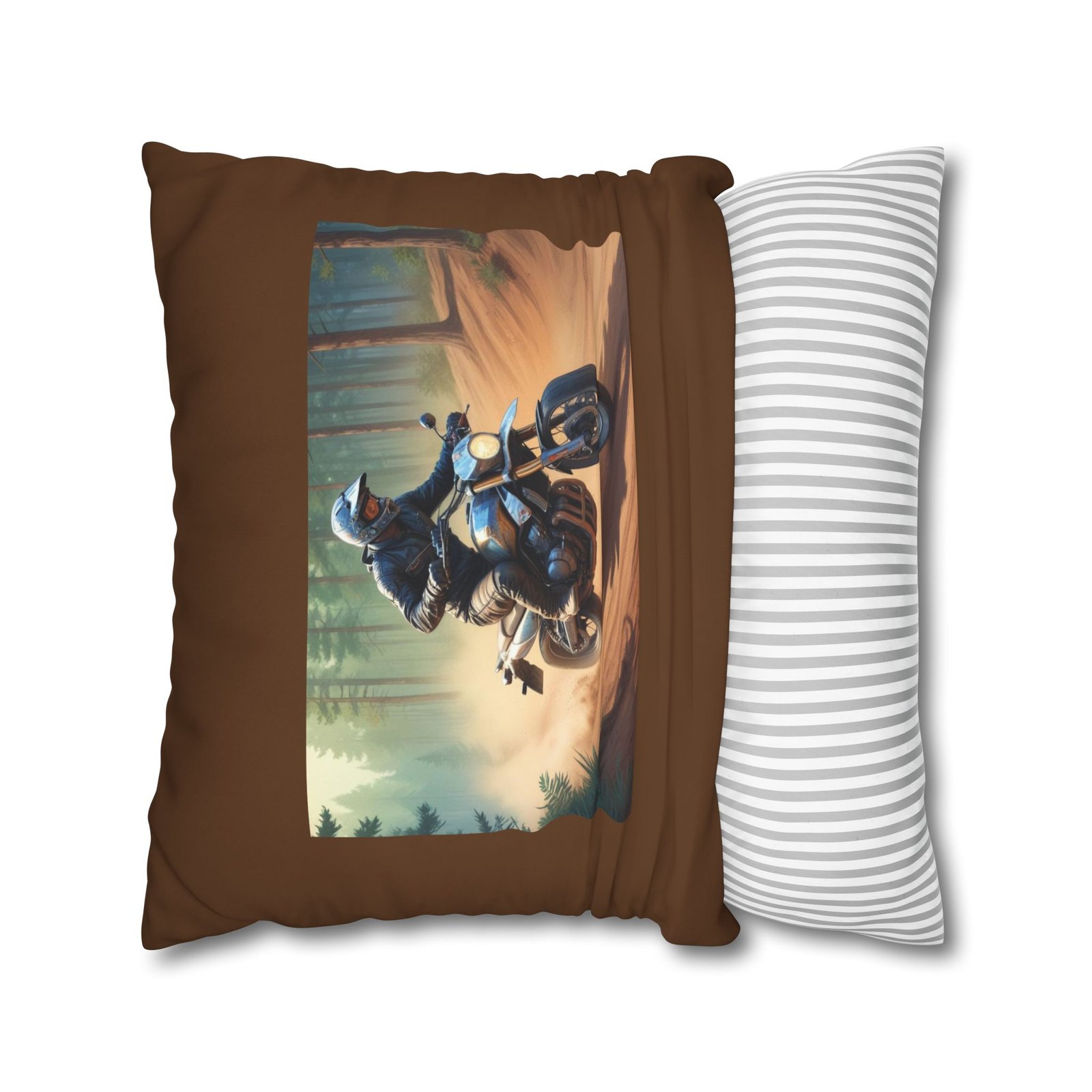 Scrambling Bikes Square Poly Canvas Pillowcase - Image 14