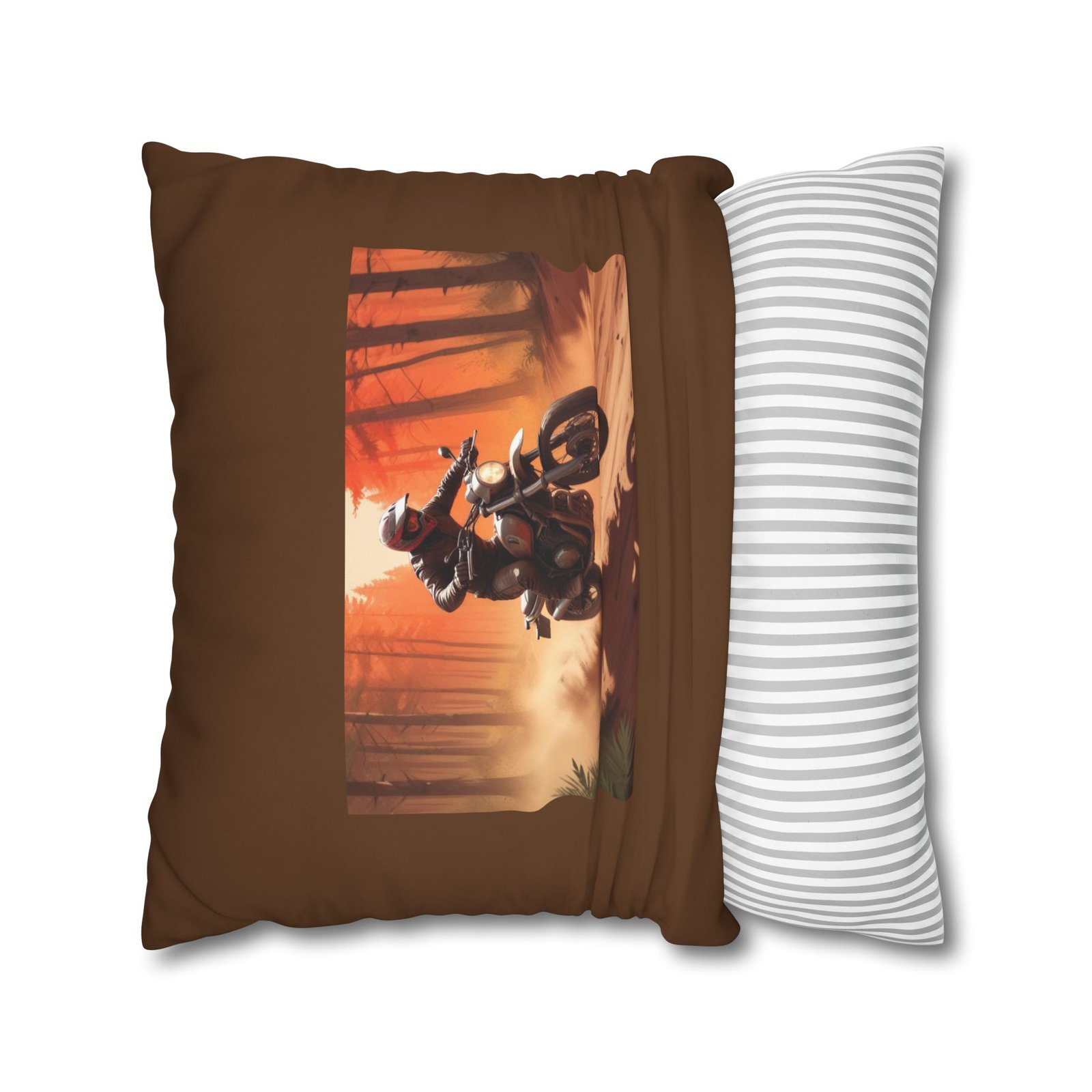 Scrambling Bikes Square Poly Canvas Pillowcase - Image 14