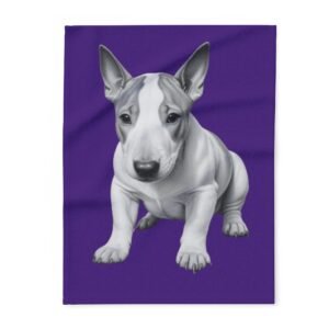 English Bull Terrier Puppy Arctic Fleece Blanket 08
