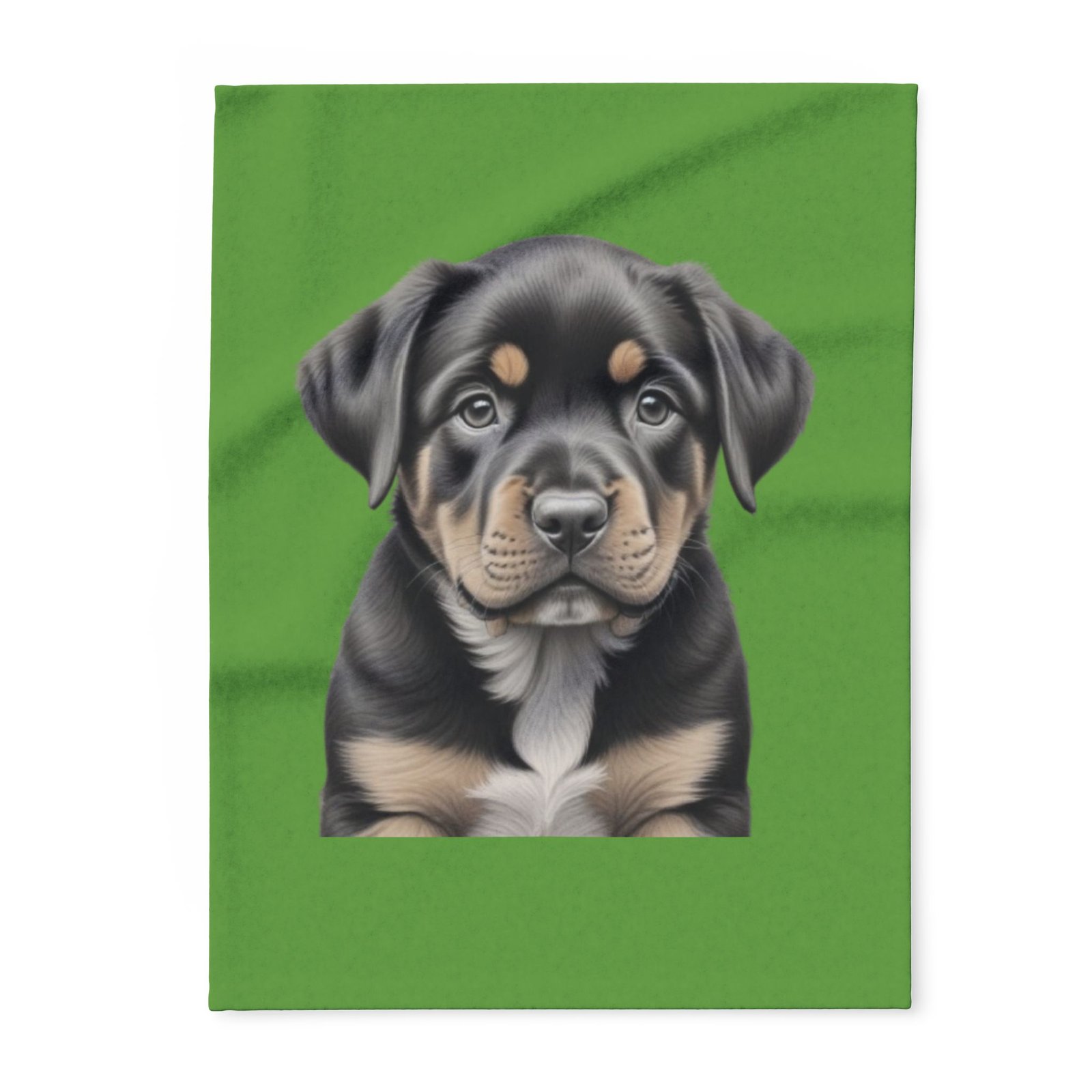 Rottweiller Puppy Arctic Fleece Blanket 71