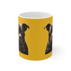 Bull Terrior Ceramic Coffee Cups, 11oz, 15oz