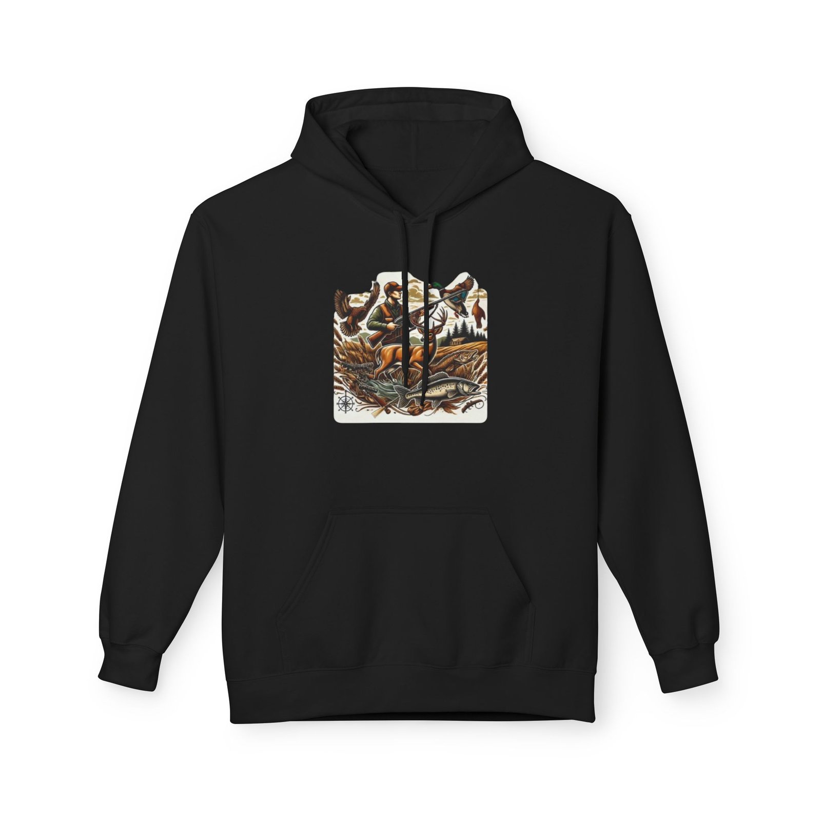 Fishing Adventure Water Sport Fleece Hoodie | Perfect Gift for Anglers, Outdoor Enthusiasts, Fishing Trips, Birthdays, and Summer - Image 13