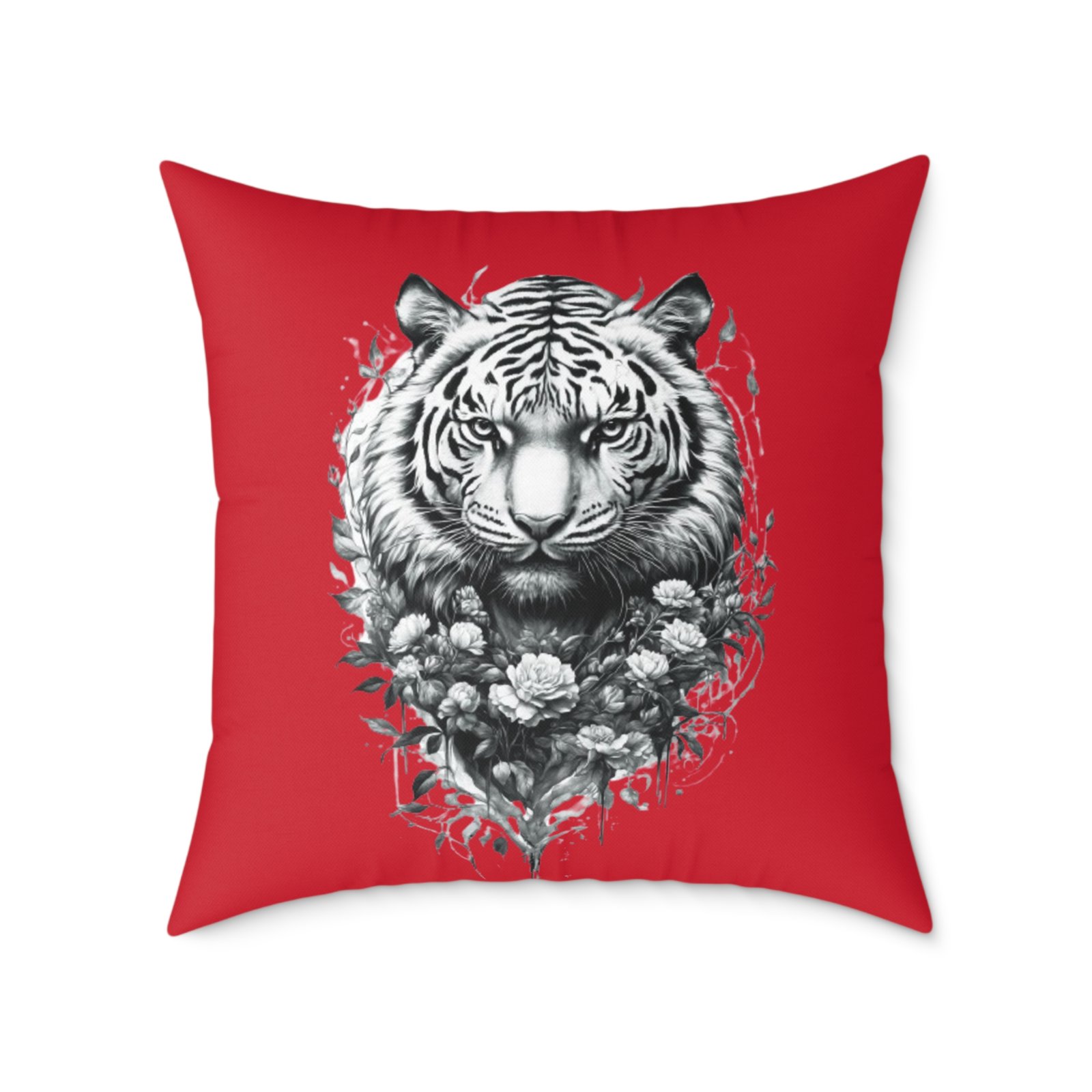 Tiger Square Poly Canvas Pillow - Image 17