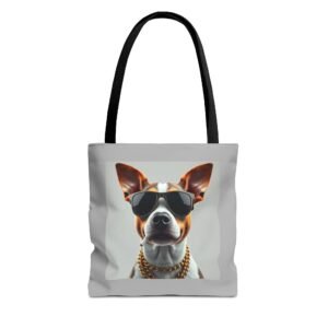 Stylish Dog Tote Bag, Trendy Pet Lover Gift, Funky Beach Bag, Cute Tote for Dog Owners, Fun Shopping Bag