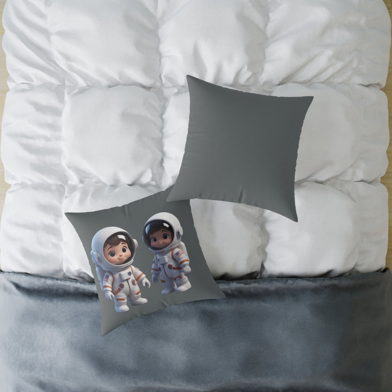Astronauts Square Poly Canvas Pillow 08 - Image 12