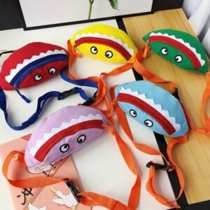 Cartoon Children's Canvas Embroidered Crossbody Bag