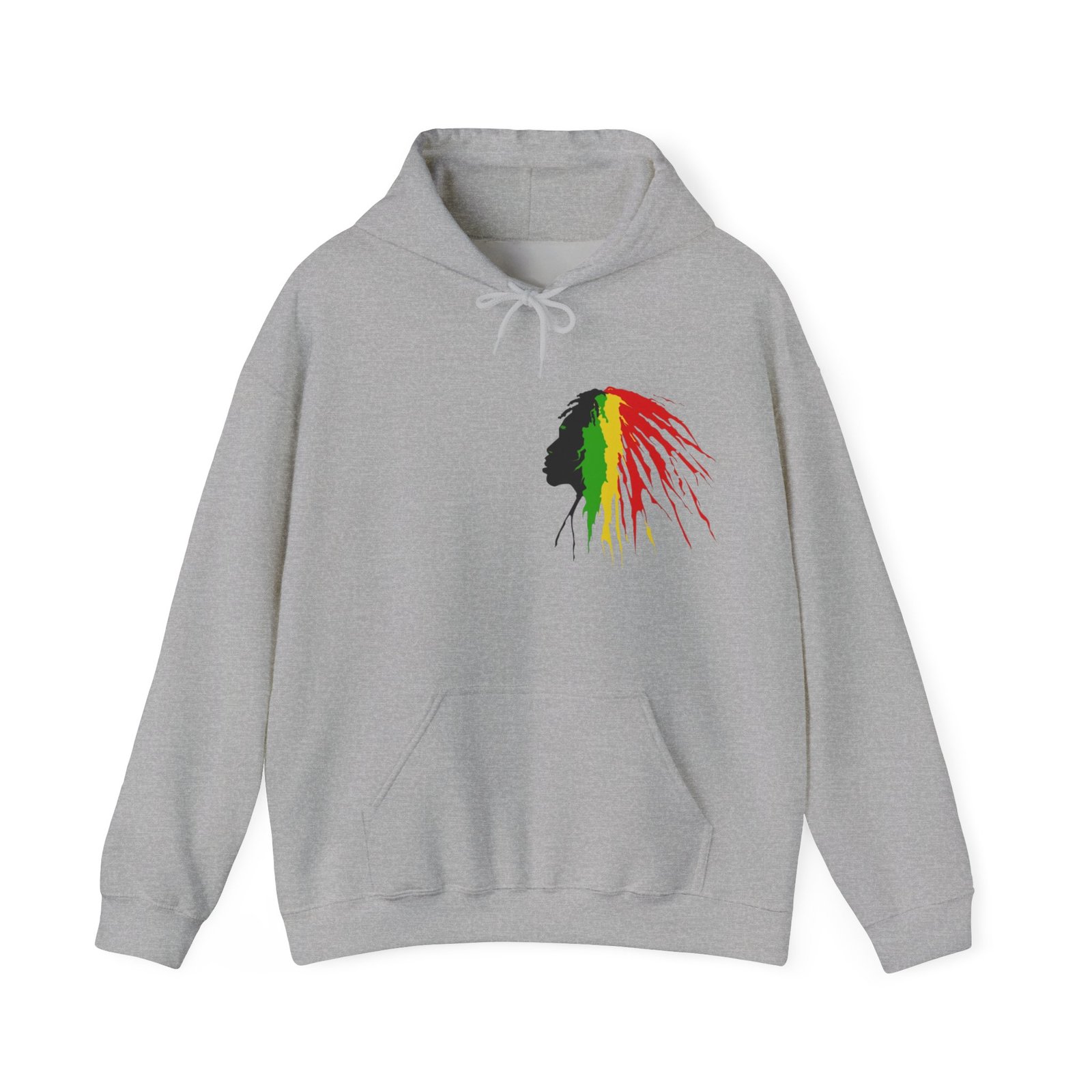 Quote Rasta Reggae Jamaica Hoodie Unisex Heavy Blend™ Hooded Sweatshirt 08 - Image 17
