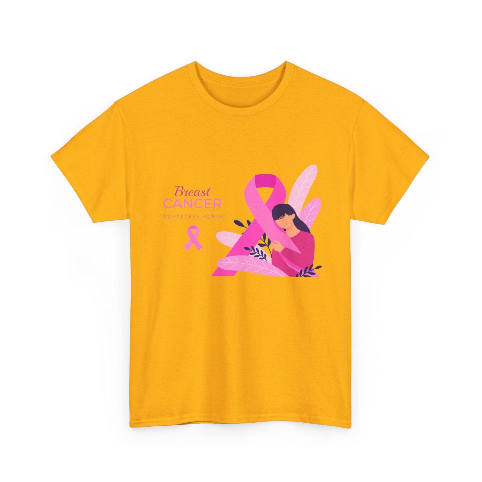 Breast Cancer Awareness Unisex Heavy Cotton Tee - Image 23
