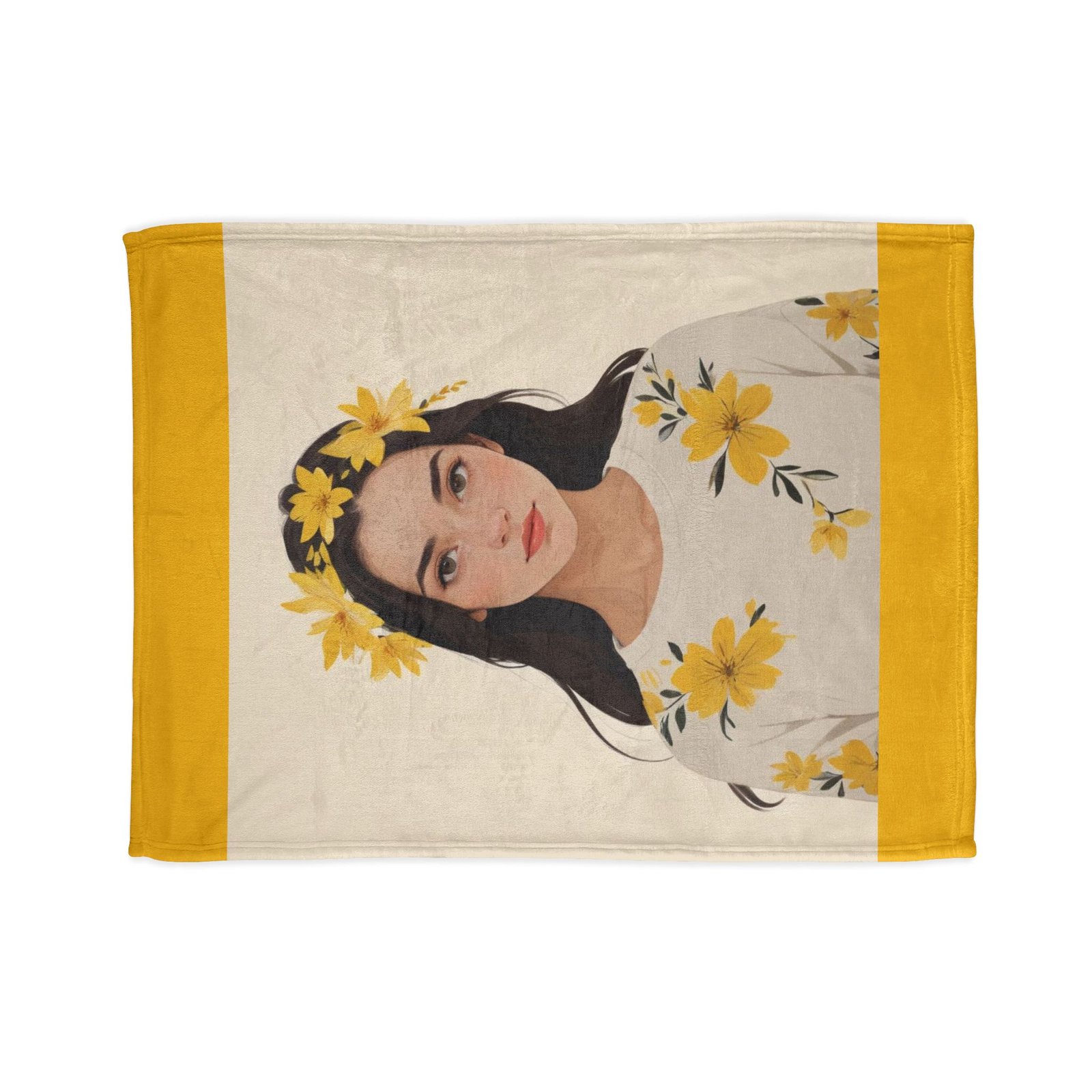 Yellow Soft Polyester Blanket