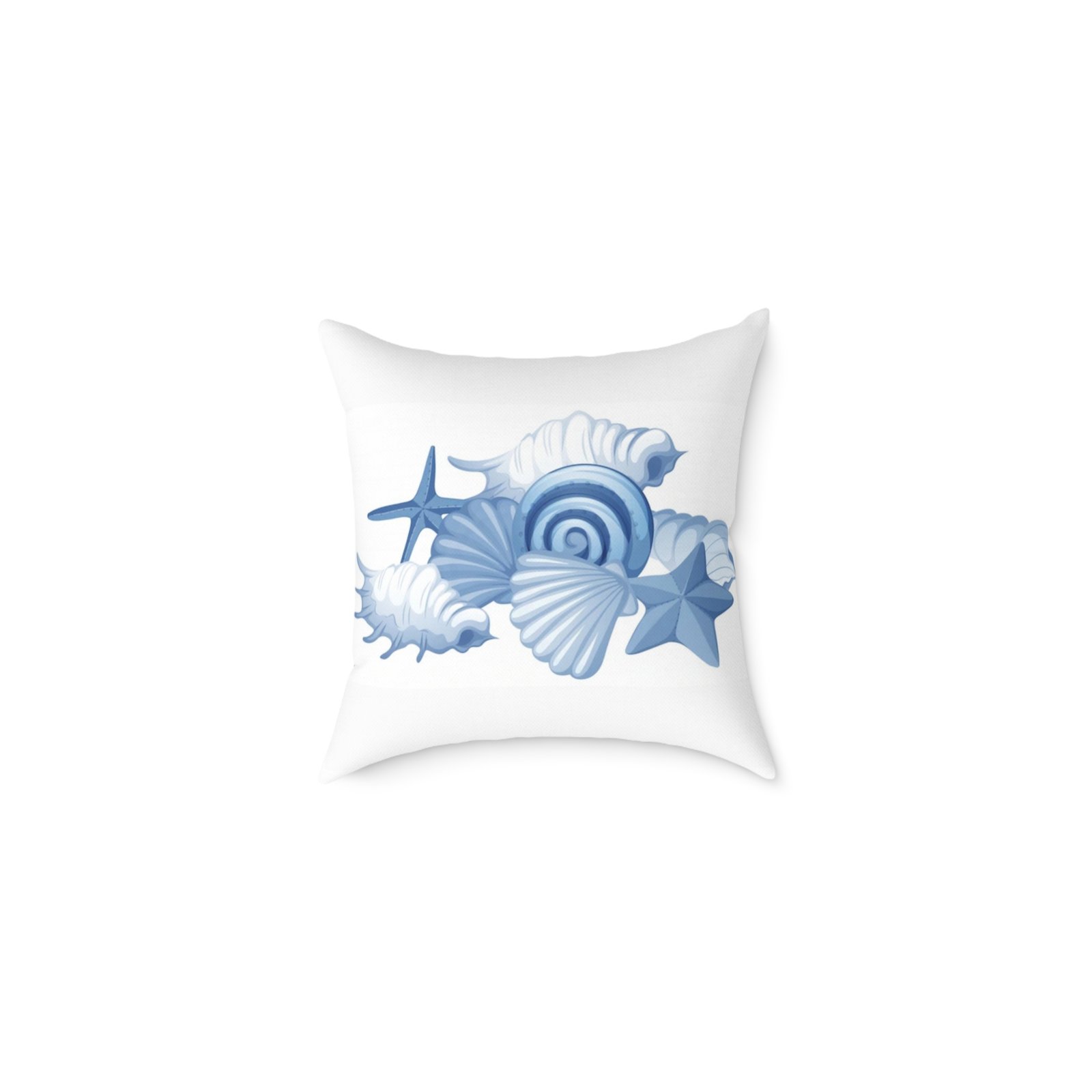Sea shells Seaside Beach Square Poly Canvas Pillow 08