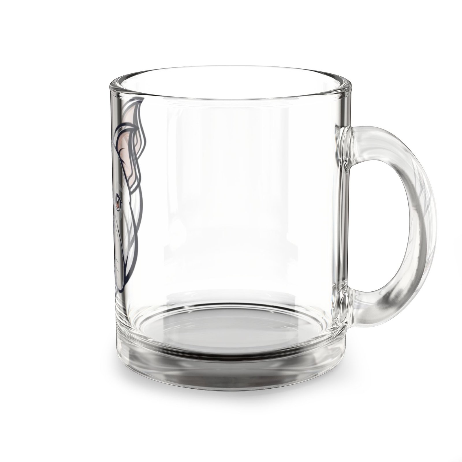 Bull Terrier Glass Mug, Pet Lover's Gift, Cute Beverage Container, Dog-Themed Coffee Mug, Perfect for Dog Owners - Image 4