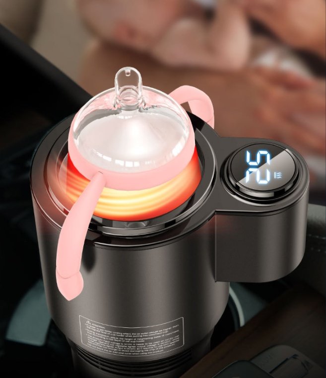 USAMS US-ZB160 Digital Display Smart Car Heating Cooling Cup Car Accessories - Image 4