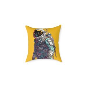 Astronaut Square Poly Canvas Pillow
