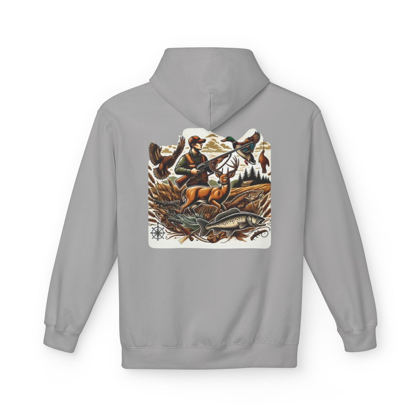 Fishing Adventure Water Sport Fleece Hoodie | Perfect Gift for Anglers, Outdoor Enthusiasts, Fishing Trips, Birthdays, and Summer - Image 6