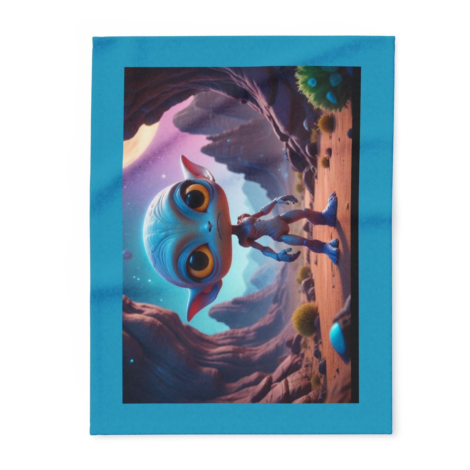 Alien Arctic Fleece Blanket