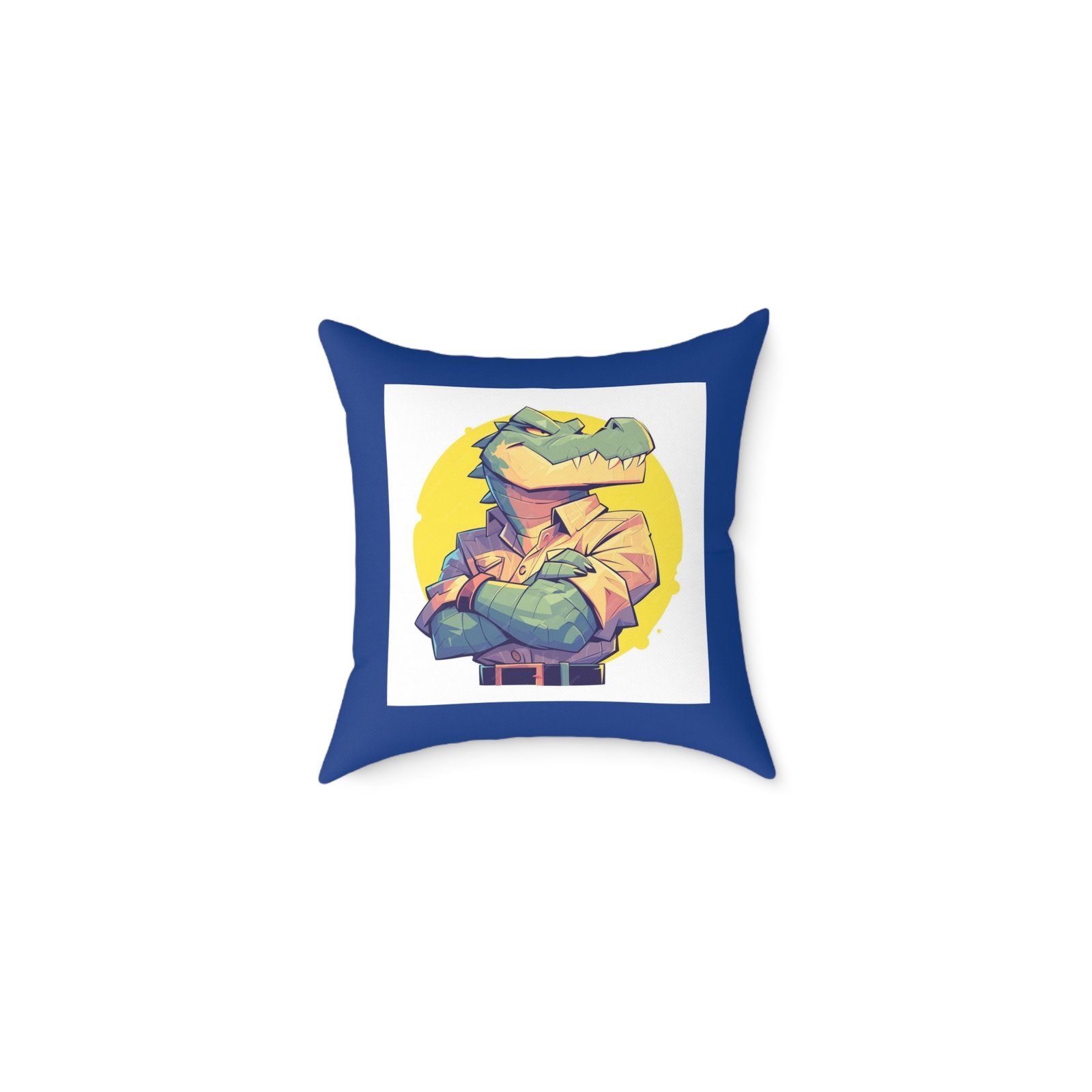Dinassaur Square Poly Canvas Pillow