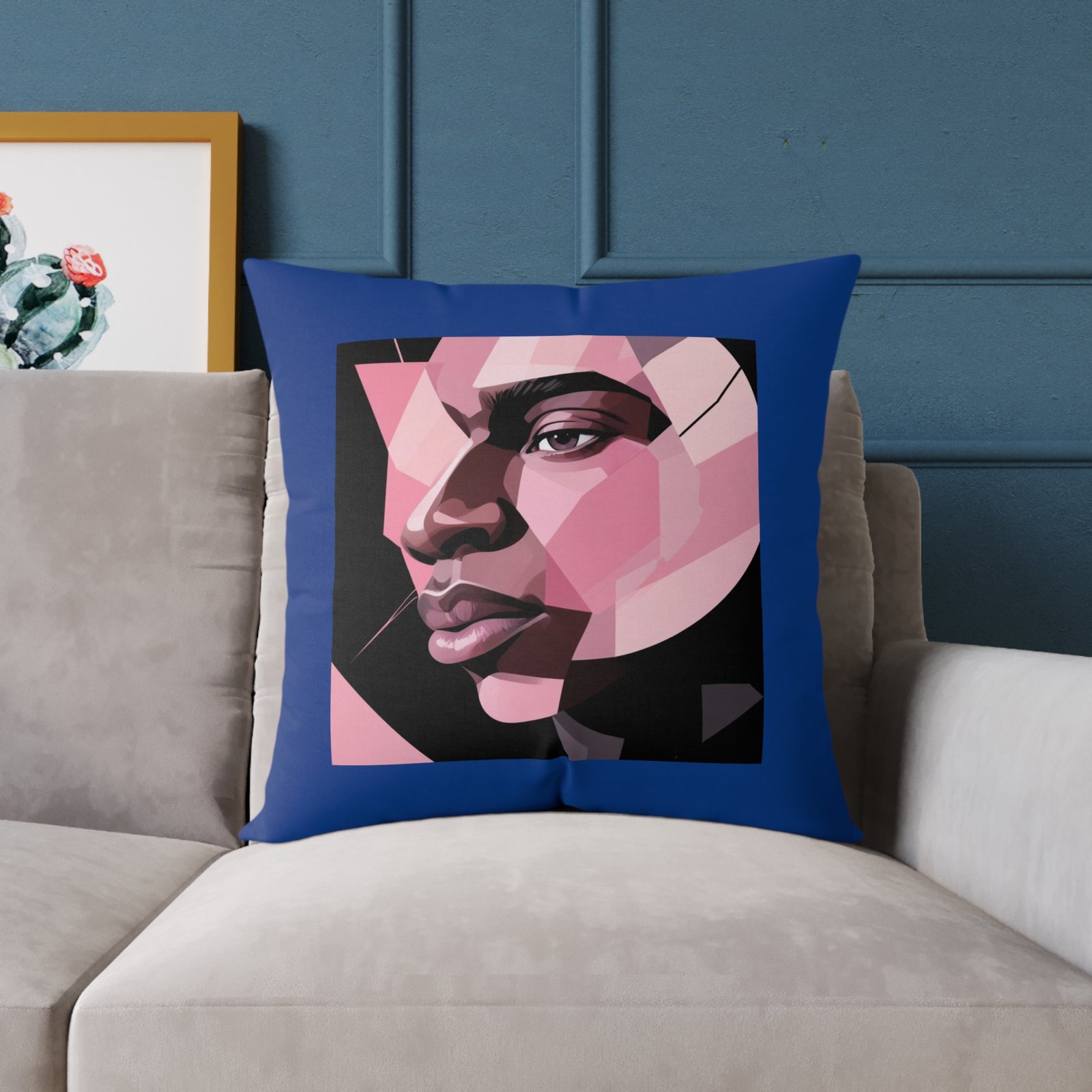 Abstract Square Poly Canvas Pillow - Image 15