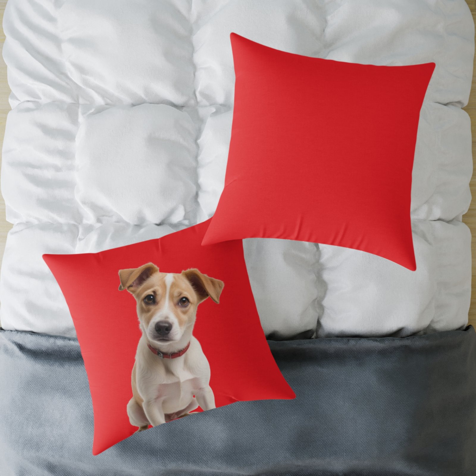 Jack Russell Square Poly Canvas Pillow - Image 20