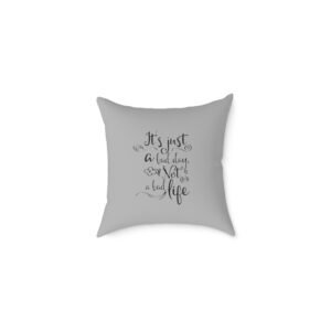 Positivity Self Help Square Poly Canvas Pillow
