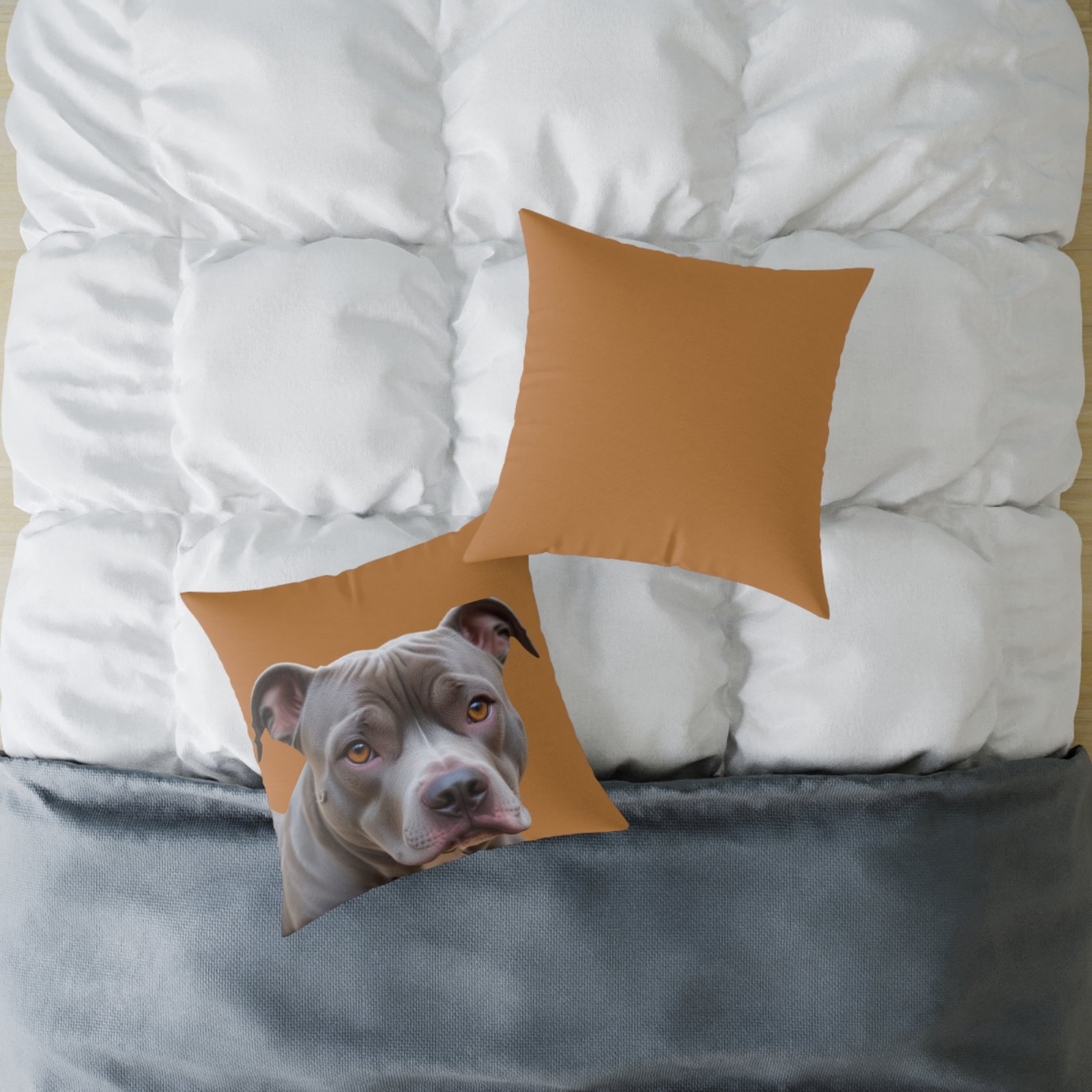 Staffordshire Bull Terrier Square Poly Canvas Pillow - Image 12